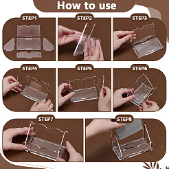 Acrylic Name Card Holders&nbsp;AJEW-UN0002-56A