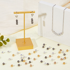 210Pcs 3 Colors Brass Rhinestone Beads&nbsp;KK-DC0005-12