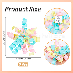 8Pcs Polyester Ribbon Bows&nbsp;DJEW-SP0001-05D