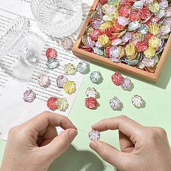 100Pcs Opaque Acrylic Pendants&nbsp;MACR-YW0004-08A