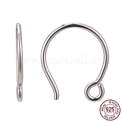 Anti-Tarnish Rhodium Plated 925 Sterling Silver Earring Hooks&nbsp;STER-N0001-028