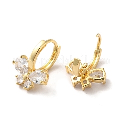 Cubic Zirconia Butterfly Hoop Earrings&nbsp;ZIRC-Q201-26G-02