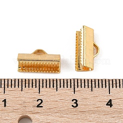 SHEGRACE Brass Ribbon Crimp Ends&nbsp;XGR0063G-58G