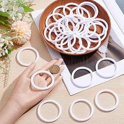 30Pcs Plastic Ring Shape Macrame Wreath Floral Ring Hoop&nbsp;KY-SP0001-74