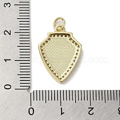 Brass Micro Pave Cubic Zirconia Pendants&nbsp;KK-Q808-10G
