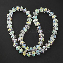 Transparent Electroplate Glass Beads Strands&nbsp;EGLA-P062-01A-AB01