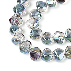 Electroplate Transparent Glass Beads Strands&nbsp;EGLA-N017-05A-A05