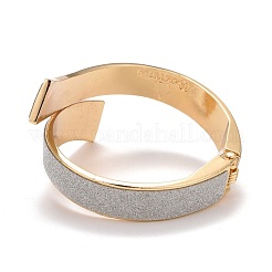 Sparkling Alloy Wrap Cuff Bangle&nbsp;BJEW-K223-09LG