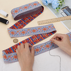 Ethnic Style Polyester Ribbons&nbsp;OCOR-WH0105-108
