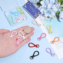16Pcs 16 Colors Alloy Swivel Clasps&nbsp;FIND-SC0023-27
