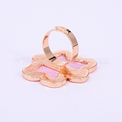 Adjustable Resin Palette Rings&nbsp;LS-MRMJ-WH0060-74B
