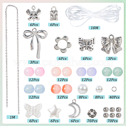 DIY Bowknot flower Bracelets Making Kits&nbsp;DIY-SC0029-55