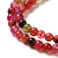 Dyed Natural Agate Beads Strands&nbsp;G-R262-4mm-1