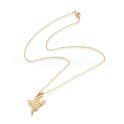 304 Stainless Steel Pendant Necklaces&nbsp;NJEW-F275-36G