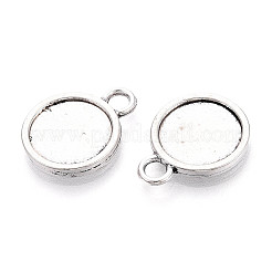 Tibetan Style Alloy Pendants Cabochon Settings&nbsp;PALLOY-N178-12AS-B