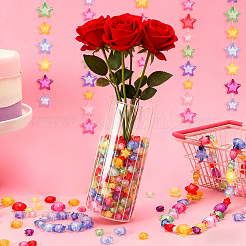 300Pcs 3 Styles Transparent Acrylic Beads&nbsp;TACR-PA0001-24