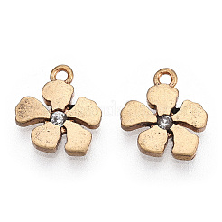 Brass Micro Pave Cubic Zirconia Charms&nbsp;LS-ZIRC-Q014-002C-NF