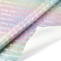 Rainbow Gradient Birthday Gift Wrapping Paper&nbsp;DIY-FZC0002-03C