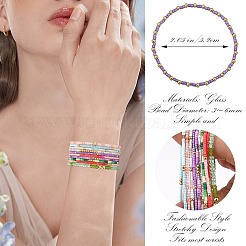 2Pcs 2 Styles Boho Glass Seed Beads Stretch Bracelet Sets&nbsp;BJEW-SW001587