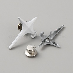 4 Pointed Star Shape Alloy Adjustable Jean Button Pins&nbsp;FIND-WH0110-729B