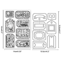 1 Sheet PVC Plastic Clear Stamps&nbsp;DIY-GL0004-73