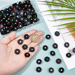 120Pcs 20 Colors Resin Button Eye Cabochons&nbsp;AJEW-FH00028