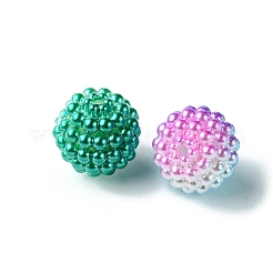 50Pcs 5 Colors Imitation Pearl Acrylic Beads&nbsp;OACR-FS0001-62B