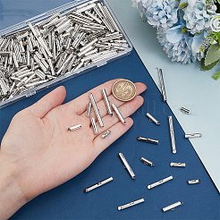 280Pcs 7 Styles Iron Slide On End Clasp Tubes&nbsp;IFIN-PH0002-13