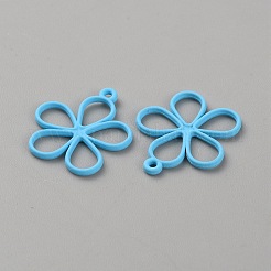 Hollow Out Spray Painted Alloy Pendants&nbsp;FIND-WH20008-19E