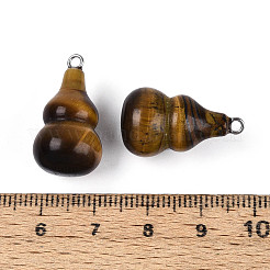 Natural Tiger Eye Pendants&nbsp;G-T144-73E