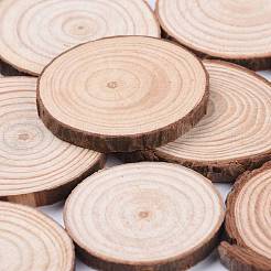 Unfinished Natural Poplar Wood Cabochons&nbsp;X-WOOD-E018-12