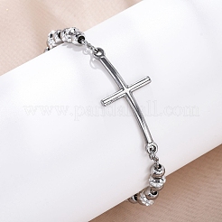 201 Stainless Steel Link Chain Bracelets&nbsp;BJEW-A032-02P-02