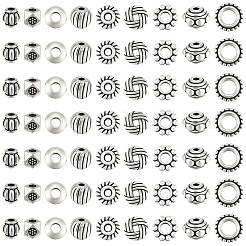 450Pcs 9 Styles Tibetan Style Spacer Beads&nbsp;FIND-BM0001-33