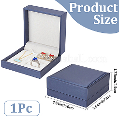 1Pc PU Leather Jewelry Boxes&nbsp;CON-CL0001-17