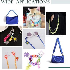 1000Pcs 10 Style Opaque Acrylic Linking Rings&nbsp;FIND-CA0004-84