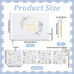 Wedding Guest Book with Diamond Pen&nbsp;AJEW-WH0485-71
