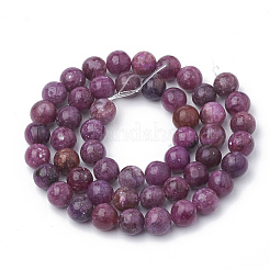 Natural Lepidolite/Purple Mica Stone Beads Strands&nbsp;G-T103-07