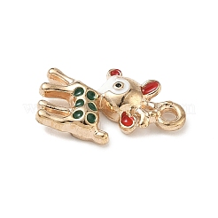 Christmas Alloy Enamel Pendants&nbsp;ENAM-B035-02H-09KCG