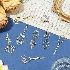 8Pcs 8 Styles Ion Plating(IP) 201 Stainless Steel Pendants&nbsp;STAS-YW0011-21