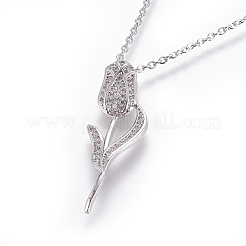 304 Stainless Steel Pendant Necklaces&nbsp;NJEW-E141-13