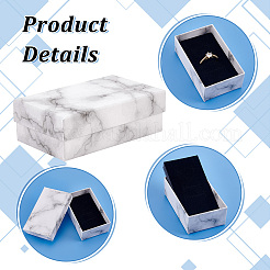 Marble Print Cardboard Paper Storage Boxes&nbsp;CON-WH0089-38