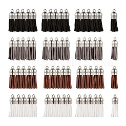 60Pcs 4 Colors Faux Suede Tassel Pendant Decorations&nbsp;FIND-LS0001-04D