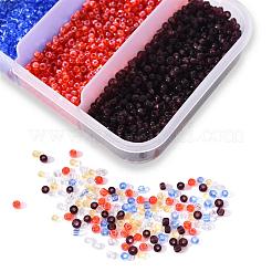 90G 5 Colors 12/0 Glass Seed Beads&nbsp;SEED-YW0001-16