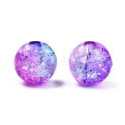 Transparent Crackle Acrylic Beads&nbsp;CACR-N002-10A