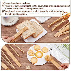 Bamboo Cooking Tongs&nbsp;AJEW-WH0270-205