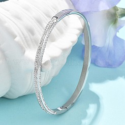 304 Stainless Steel Rhinestone Bangles for Women&nbsp;BJEW-Z092-12P