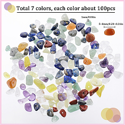 7 Strands 7 Styles Chakra Natural Gemstone Chip Beads Strands&nbsp;G-SC0002-76