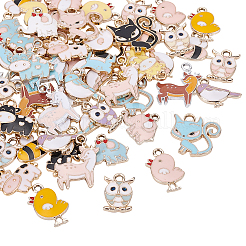Alloy Enamel Pendants&nbsp;ENAM-BC0001-03