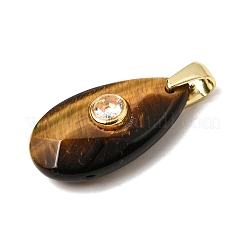 Natural Tiger Eye Pendants&nbsp;G-C282-02H