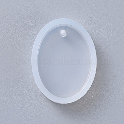 Oval Shape DIY Silicone Pendant Molds&nbsp;LS-AJEW-P038-01